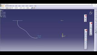 CATIA Basics  Multi Section Surface Using Surface Design Module [upl. by Frederigo472]