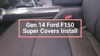 22 F150 Seat cover install [upl. by Emoreg]