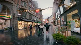 Walking tour in the city center of Copenhagen Christmas season [upl. by Bengt621]