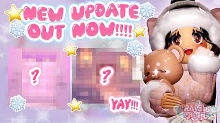 🎄UPDATE OUT NOW✨ THIS ONE IS A LONG ONE  Royale High Glitterfrost [upl. by Margherita]