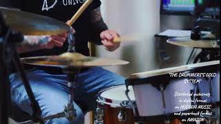 Ghost notes ostinatos groove over a loop from the book quotThe Drummers Gold Systemquot [upl. by Kaitlyn]