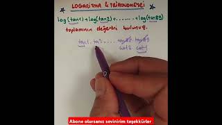 Logaritma Trigonometri 2025 ayt math logarithm trigonometry yazılıyahazırlık [upl. by Assilaj105]