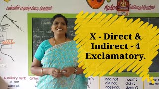 Direct and Indirect speech  4 Exclamatory sentence [upl. by Nork]