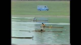 1981 World Champs Mens lightweight 1x B Final [upl. by Annaegroeg883]