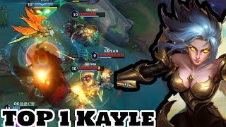 Wild Rift Kayle  Top 1 Kayle Gameplay Rank Grandmaster [upl. by Aneres]