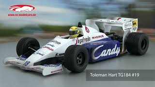 ckmodelcarsvideo Ayrton Senna Toleman Hart TG184 19 2nd Monaco GP Formel 1 1984 Minichamps [upl. by Hedelman]