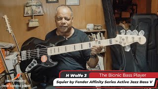 Bionic Bass Player Episode 18 Squier by Fender Affinity Series Active Jazz Bass V Unboxing [upl. by Adhamh]