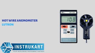 Lutron AM4204 Hot Wire Anemometer  Thermal Anemometer  Temperature range 0 to 50°C Instrukart [upl. by Esilanna]