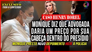 EXCLUSIVO CASO HENRY MONIQUE DEPÕE HOJE SOBRE SUPOSTA AMEAÇA DE ATUAL ADVOGADA DE JAIRO [upl. by Toblat]