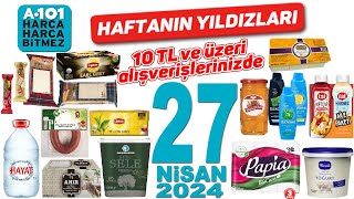 A101 27 NİSAN 2024  A101KAMPANYA amp İNDİRİM KATALOĞU  A101 TEMİZLİK GIDA  A101 HAFTANIN YILDIZLARI [upl. by Aeriela851]