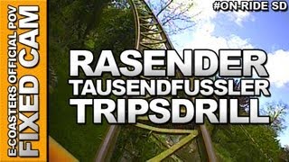 Rasender Tausendfüßler  Tripsdrill Erlebnispark  OnRide ECAM [upl. by Remle]