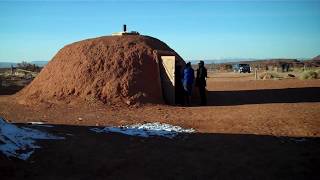 Navajo Hogans Monument Valley Utah December 27 2016 [upl. by Ahmar610]