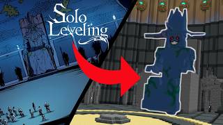 Recreating SOLO LEVELING in Minecraft PE Statue of God [upl. by Dee Dee20]