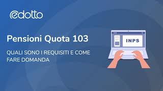 Pensioni Quota 103  Video Guida [upl. by Glyn948]