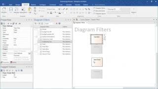 Enterprise Architect 13  Filter Diagrams Based On Tagged Values [upl. by Silvester]