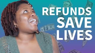 Whats a Refund Check and What NOT to Do With It  Freshman Survival Guide Day 11 [upl. by Artinad]