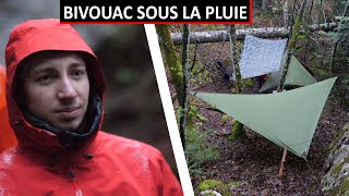 BIVOUAC EN HAMAC SOUS FORTE PLUIE [upl. by Niliac]