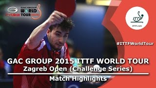 Zagreb Open Belarus Open 2015 Highlights GILABERT Rodrigo vs FLORE Tristan Qual Groups [upl. by Blondelle271]