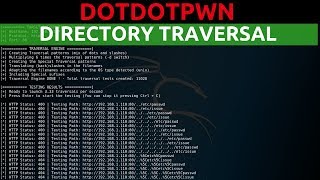 DotDotPwn  Directory Traversal Fuzzing [upl. by Aikas713]