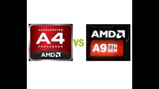 CPU AMD A4 3310MX APU VS AMD A9 9400 RADEON R5 ¿cual es mejor [upl. by Atirabrab]