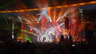 DAVID GUETTA BIGCITYBEATS WORLD MUSIC DOME EPIC FINAL  playing MEMORIES TITANIUM HD [upl. by Anaujal]