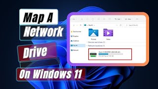 How To Map A Network Drive In Windows 11 [upl. by Collbaith553]