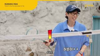 Song Ji Hyo is an Amazing Badminton Player in her Past Life  Running Man EP 718  Viu ENG SUB [upl. by Anamor893]