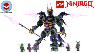 LEGO Ninjago 71772 The Crystal King Speed Build [upl. by Retsub]