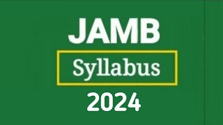 Jamb Syllabus 2024 All Free [upl. by Moore633]