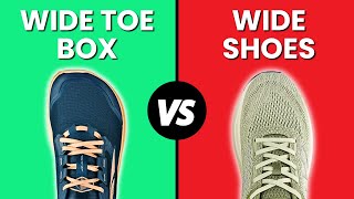 Wide Toe Box Shoes vs Wide Shoes  Whats The Difference [upl. by Erminia464]