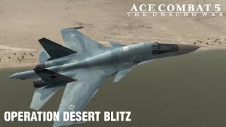 Ace Combat 5  Mission 16B Desert Lightning  One Day One Mission [upl. by Lav]