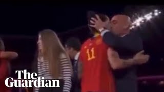 Luis Rubiales kisses Jenni Hermoso after Spain’s victory in World Cup final [upl. by Bolan783]