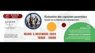 Replay webinaire gratuit Évaluation des capacités parentales basée sur la théorie de l’attachement [upl. by Tham]