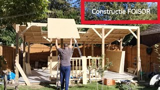 Constructie FOISOR din LEMN in Anglia ep8  ACOPERIS OSB3 foryou woodworking video construction [upl. by Ronen58]