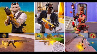 All Fortnite Bosses Mythic Weapons amp Keycard Vaults Locations Guide  Fortnite Chapter 2 Remix [upl. by Supple835]