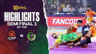 Match Highlights Puneri Paltan vs Patna Pirates  SemiFinal 1  PKL Season 10 [upl. by Ahsimot]