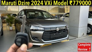 New Maruti Dzire VXi Model 2024 l Price l Features l ⭐️⭐️⭐️⭐️⭐️ safety l Complete Review l [upl. by Gnim538]