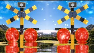 rail road rail crossing railway line viral video 踏切アニメ 踏切 🚥🚦🚂 [upl. by Peregrine]