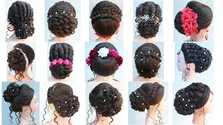 15 elegant juda hairstyle for bridal  hairstyle for women [upl. by Anairdna]