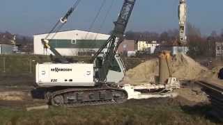 SENNEBOGEN  Construction 620 Heavy Duty Crawler Crane with casing oscillator Germany [upl. by Meunier933]