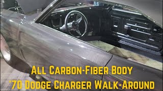 All Carbon Fiber 1970 Dodge Charger Body Walkaround from Dodge Speed Week Reveal No Commentary [upl. by Pirozzo671]