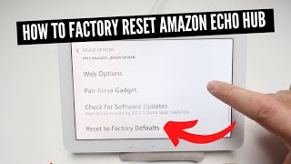 How To Factory Reset Amazon Echo Hub [upl. by Gebelein607]