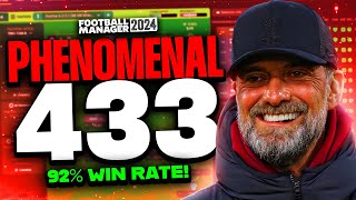 Klopps PHENOMENAL 433 92 Win Rate FM24 Tactics  Football Manager 2024 Tactics [upl. by Roots787]