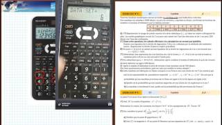 Utilisation de la Calculatrice en Statistique Casio et sharp  extrait de la séance [upl. by Gilbart]