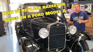 How to change radiator coolant hoses on a Ford Model A plus shout out to ScoutCrafter [upl. by Nnaaihtnyc]