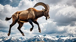 Ibex Falls Off Cliff and Survives in JawDropping Moment shorts [upl. by Yoko]