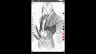 Galaxy note 101 speed sketch using TEAMVIEWERGOOGLE PLAY [upl. by Suez]