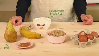 Recetas Blevit  Tortitas de quinoa y plátano [upl. by Sidonius527]