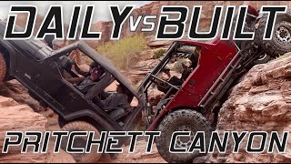 Street Jeep VS Rock Crawler Take On Pritchett Canyon Moab Utah [upl. by Gilligan]