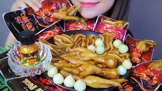 ASMR CHÂN GÀ VÀ TAI HEO Ủ VỊ  flavored chicken feet and flavored pig ears  LINHASMR [upl. by Nixon]